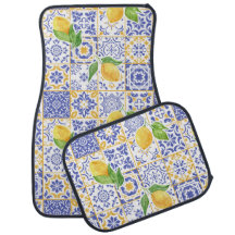 Carreau de style méditerranéen à motif de citron e