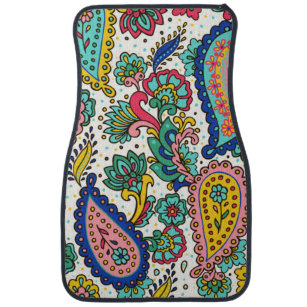 Tapis De Sol Colorful Paisley Abstract Groovy 