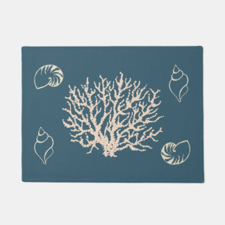 Tapis de sol Coquillages Corail Marin