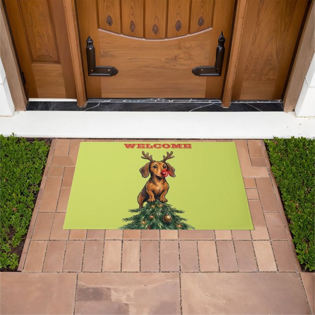 Tapis de sol Dachshund pour surmonter l'arbre de N (De plein air)