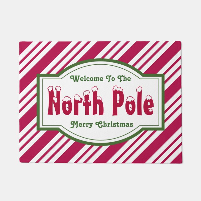 Tapis de sol de bienvenue au pôle Nord de Noël (Devant)