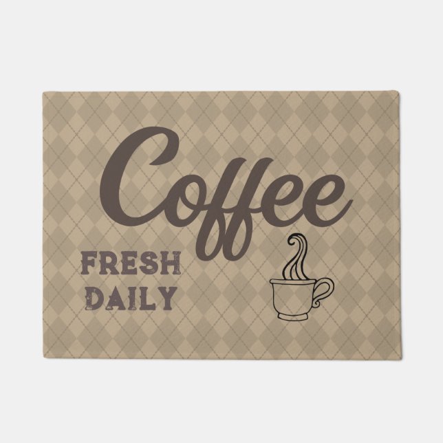 Tapis de sol de café rétro (Devant)