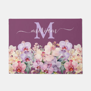 Tapis de sol de cuisine de luxe : Orchidées roses