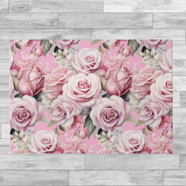 Tapis de sol de cuisine - Roses roses (Créateur téléchargé)