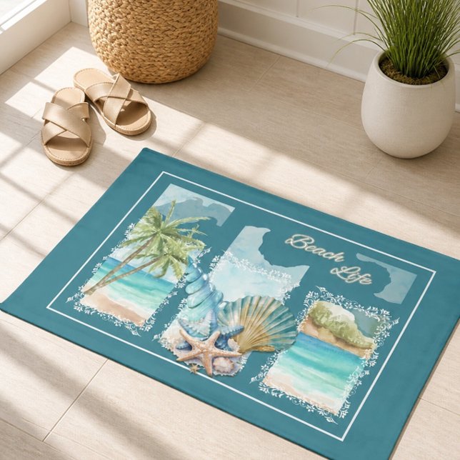 Tapis de sol de plage coloré (Créateur téléchargé)