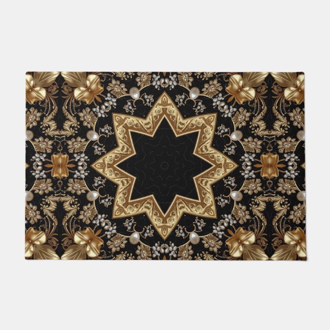 Tapis de sol décoratif en or (Devant)