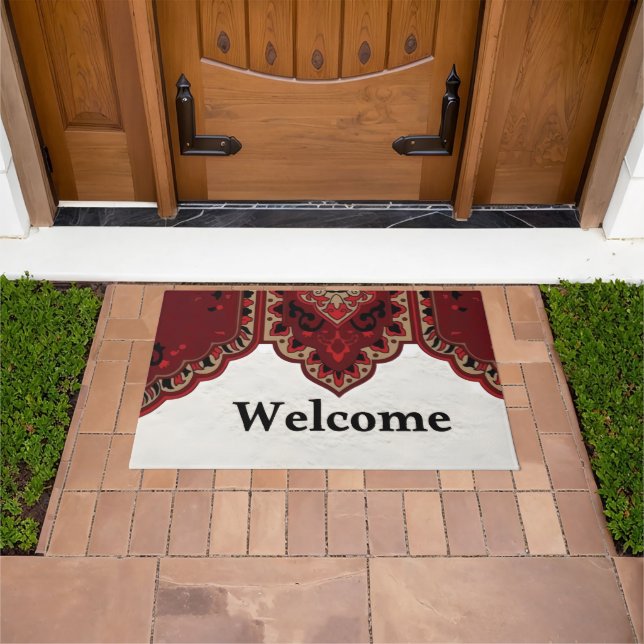 Tapis de sol d'entrée de campagne rustique avec dé (De plein air)