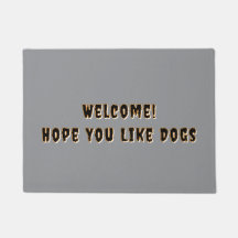 Tapis de sol drôle "Bienvenue, j'espère que vous a