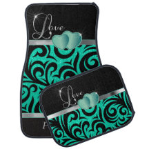 Élégant amour de Parties scintillant Turquoise