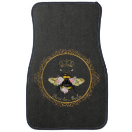 Tapis De Sol Elégante Reine Abeille rose Roses Gris Or