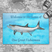 Tapis de sol en disant Tarpon Blue Water Grand Pêc