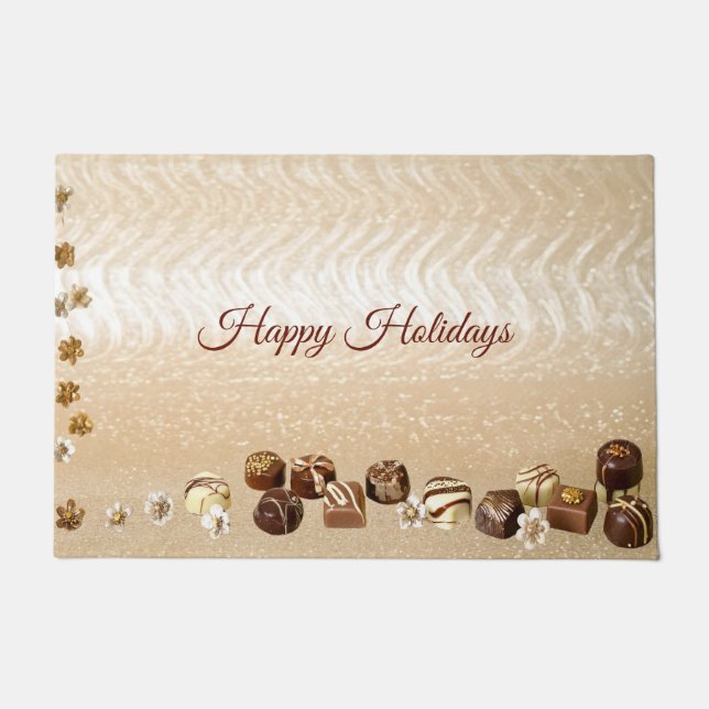 Tapis de sol en forme de chocolats assortis avec d (Devant)