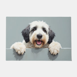 Tapis de sol en forme de Vieux Chien de Berger Ang
