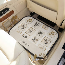 Tapis de sol en herbes botaniques personnalisées |