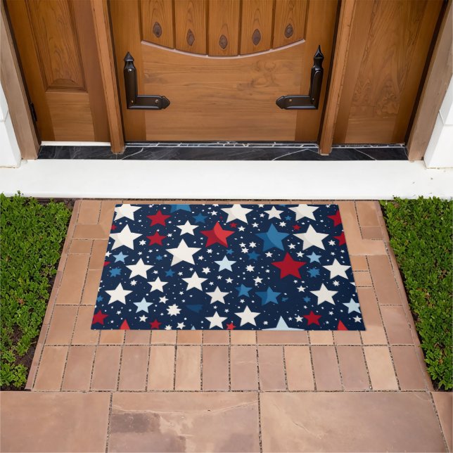 Tapis de sol étoiles patriotiques (De plein air)