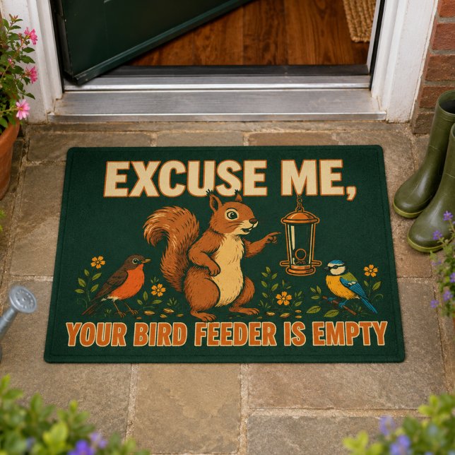 Tapis de sol Excusez-moi Votre Mangeoire à Oiseaux (Créateur téléchargé)