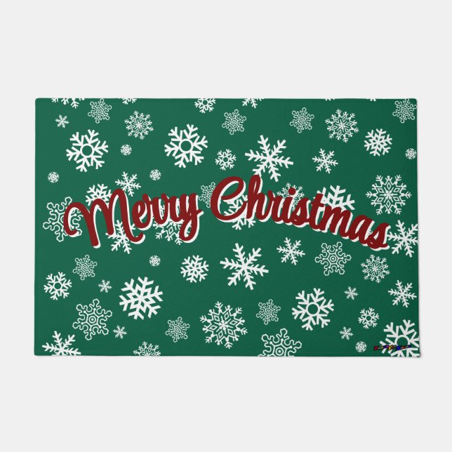 Tapis de sol flocons de neige personnalisable Joye (Devant)