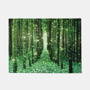 Tapis de sol Forêt Magique Verte Mystère