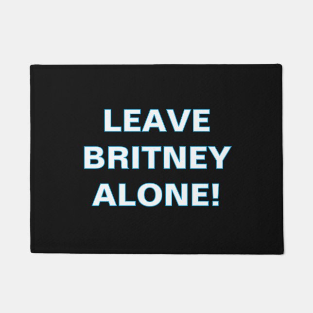 Tapis de sol ''Laissez Britney tranquille'' (Devant)