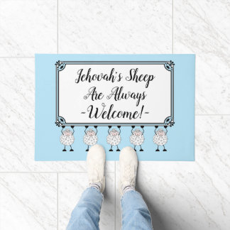 Tapis de sol "Les brebis de Jéhovah sont toujours