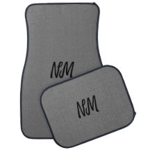 Mats de voiture personnalisés avec initiales de no