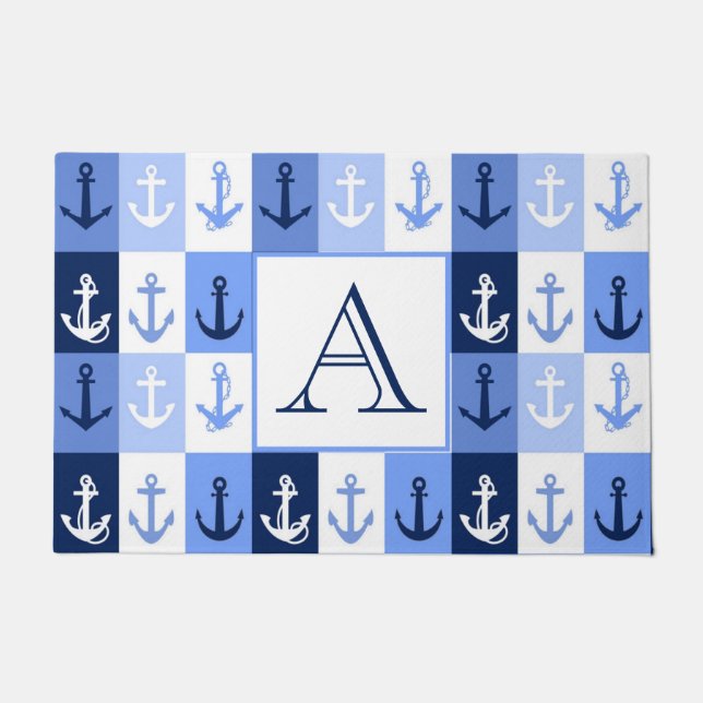 Tapis de sol monogramme Ancres (Devant)