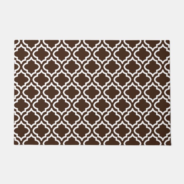 Tapis de sol motif marron classique (Devant)