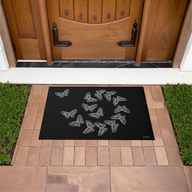 Tapis de sol Papillons en dentelle (De plein air)