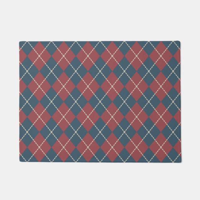Tapis de sol patriote à carreaux (Devant)
