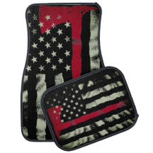 Pompier Thin Red Line Hache de Feu Drapeau USA