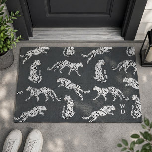 Tapis de sol Tapis de bienvenue à motif guépard