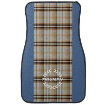 Triumph TR7 Navy Tartan / Mat de voiture
