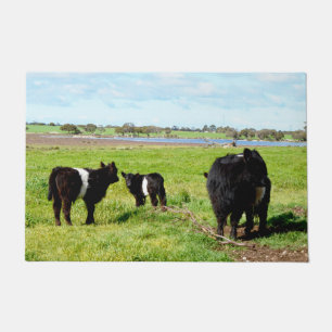 Tapis de sol Vaches Galloway Mère et Bébé