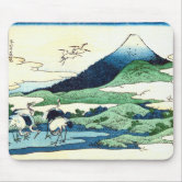 Tapis de Souris Japonais Kinpaku Doré Laqué Hokusai Mt.Fuji
