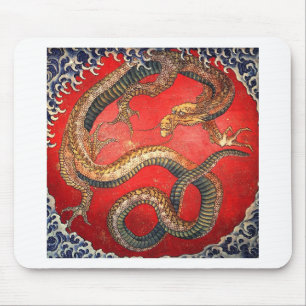 Tapis De Souris 北 斎 龍 の, 北 Hokusai Dragon, Hokusai 斎
