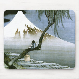 Tapis De Souris 北 斎 Boy & Mt Fuji Art