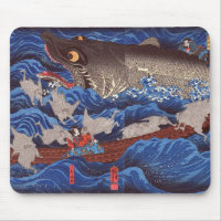 怪 物 鮫, 芳 requin-taupe, Kuniyoshi, Ukiyo-e 国