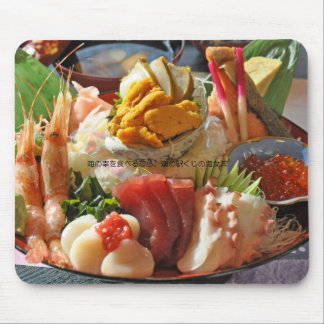 TAPIS DE SOURIS 道の駅くじ　名物　海女丼のマウスパッド