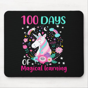 Tapis De Souris 00 jours d'apprentissage magique flossant unicorne