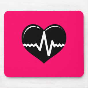 TAPIS DE SOURIS 030719 LOGO DU SYMBOLE DU COEUR MÉDICALE DU COEUR