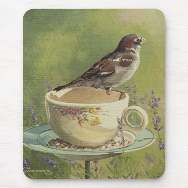 Tapis De Souris 0470 moineau Mousepad (Devant)