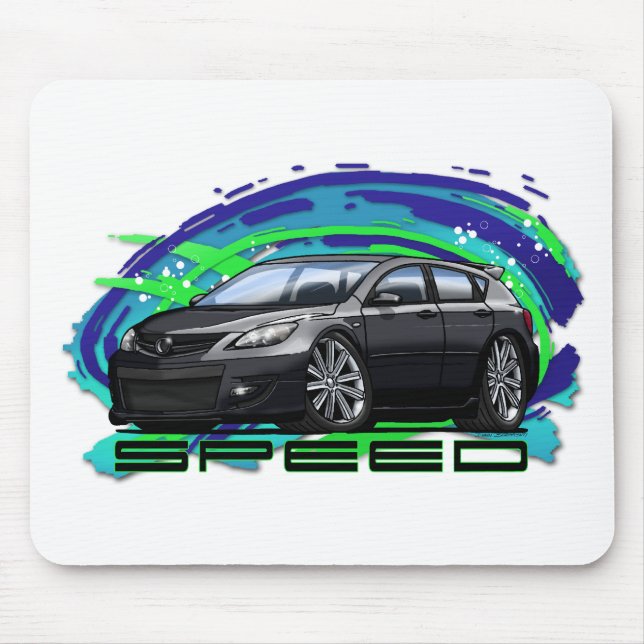 Tapis De Souris 07-09 Speed3_Black (Devant)