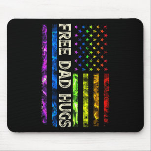 Tapis De Souris 0y5 Papa Gratuit Accroche Amérique Drapeau Lgbt Ga
