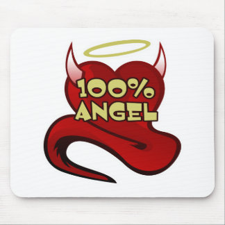 Tapis De Souris 100% Angel Devil Coeur