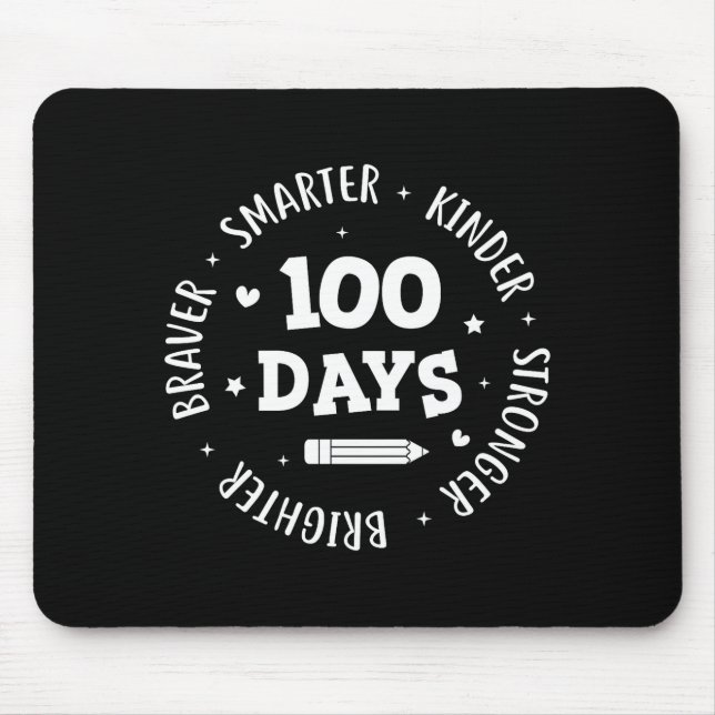 Tapis De Souris 100 Days Of School Teacher 100th Day Of School Sma (Devant)