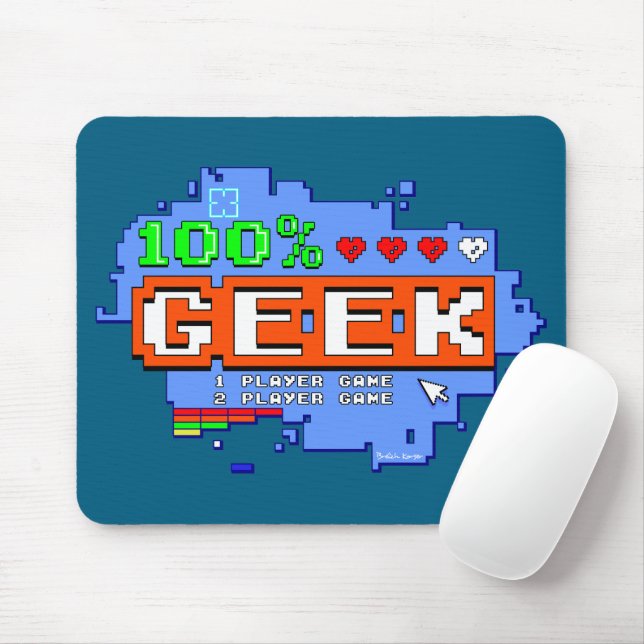 Tapis De Souris 100% Geek (Avec souris)