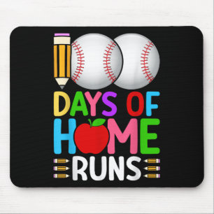 Tapis De Souris 100 Jours À Domicile Le Baseball 100E Jour De