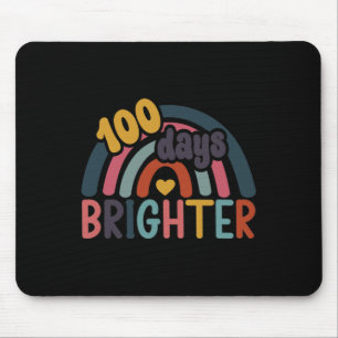 Tapis De Souris 100 Jours Arc-En-Ciel Plus Brillant 100E Jour D'Éc
