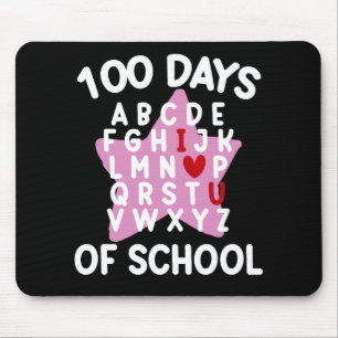 Tapis De Souris 100 Jours D'Alphabet Scolaire 100E Jour Enseignant