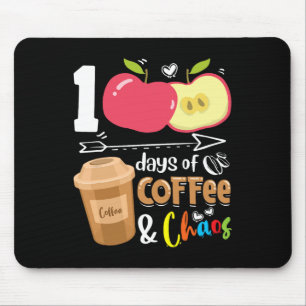 Tapis De Souris 100 jours d'ampli à café; chaos - 100ème jour écol